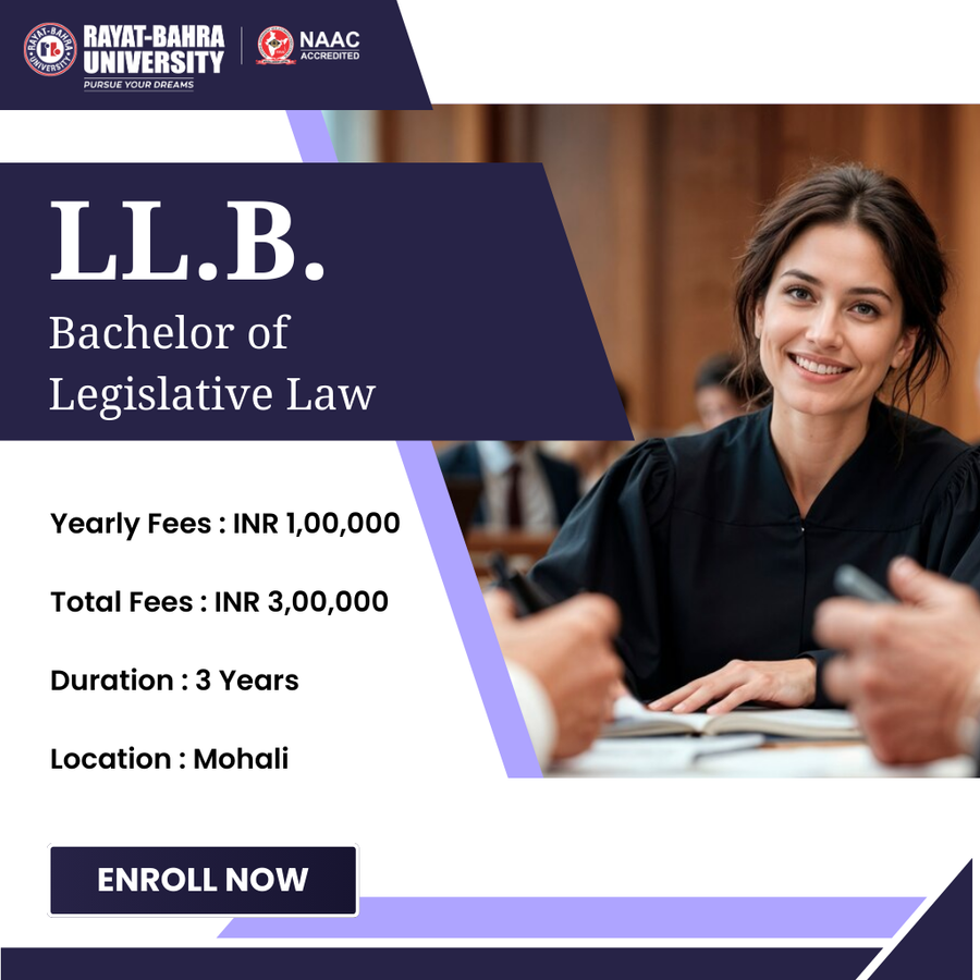 LLB at Rayat Bahra University , Mohali