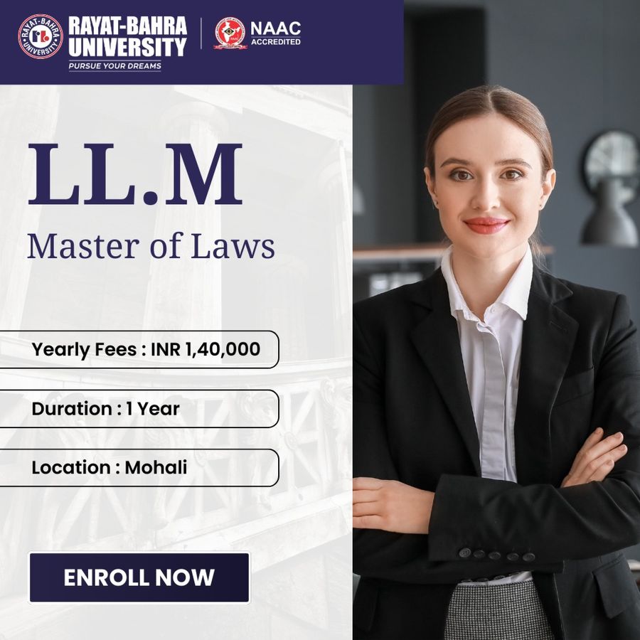 LLM at Rayat Bahra University , Mohali