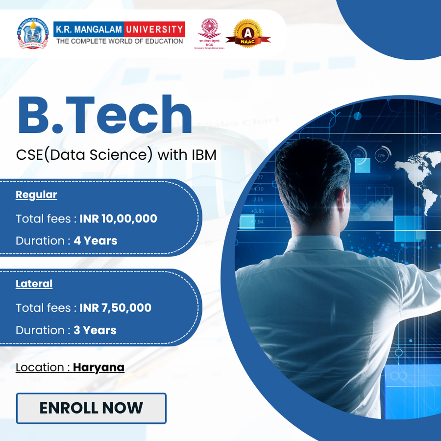 B.Tech. CSE (Data Science) with IBM at K.R. Mangalam University, Haryana - Other