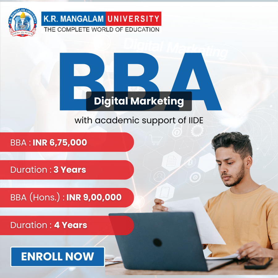 BBA (Digital Marketing) IIDE at K.R. Mangalam University, Haryana - Other