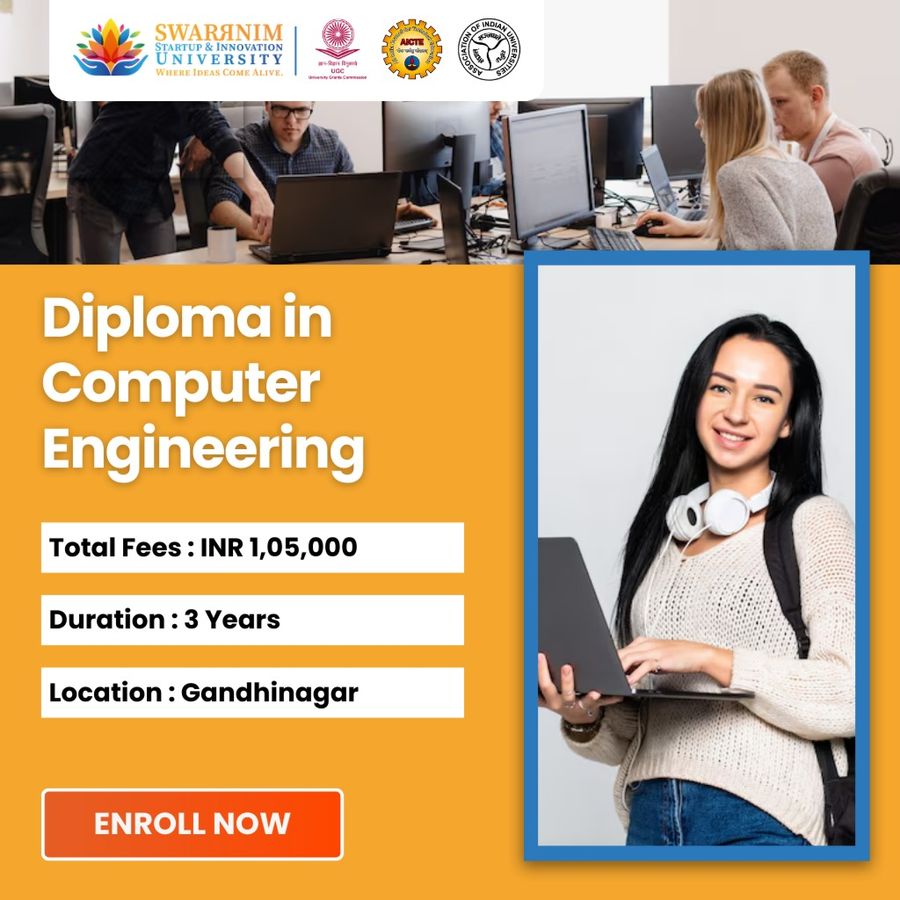 Diploma in Computer Engineering at Swarrnim Startup and Innovation University, Gandhinagar