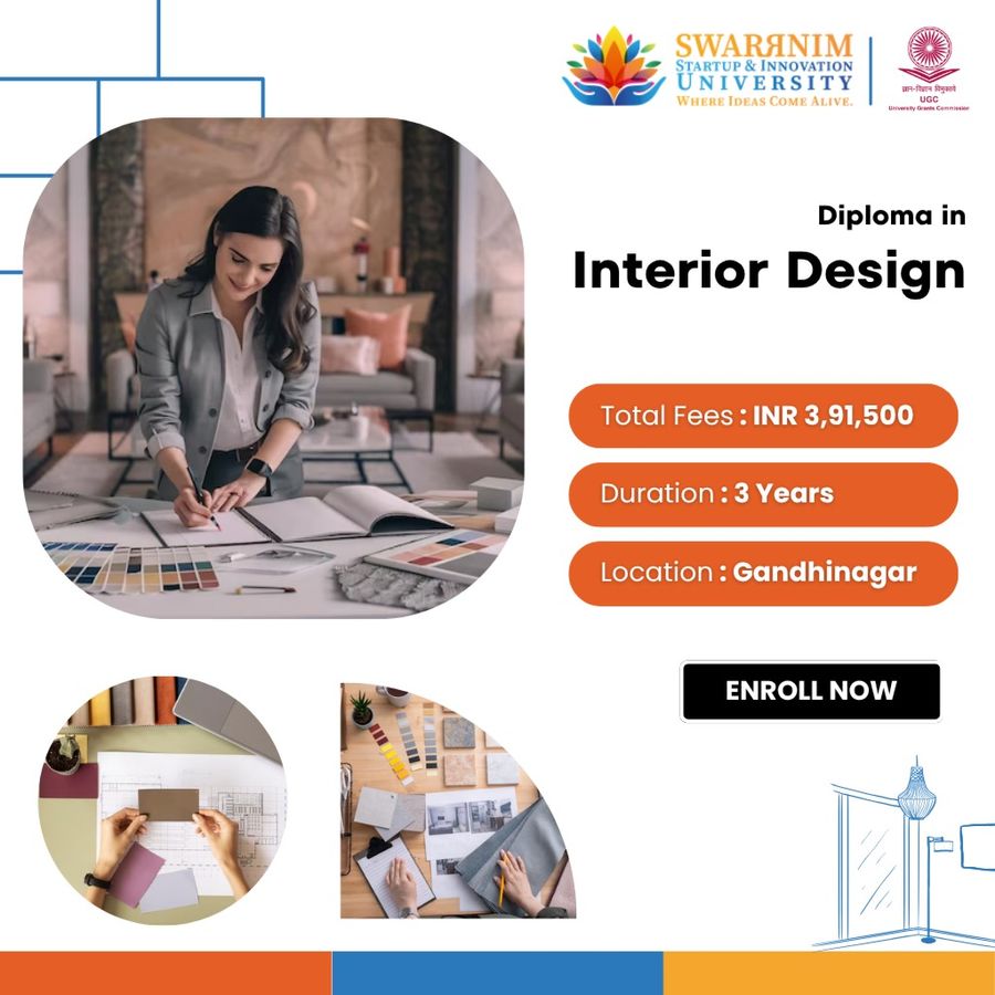 Diploma in Interior Design at Swarrnim Startup and Innovation University, Gandhinagar