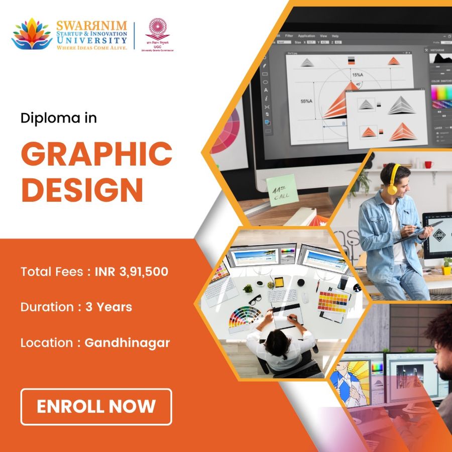 Diploma in Graphic Design at Swarrnim Startup and Innovation University, Gandhinagar