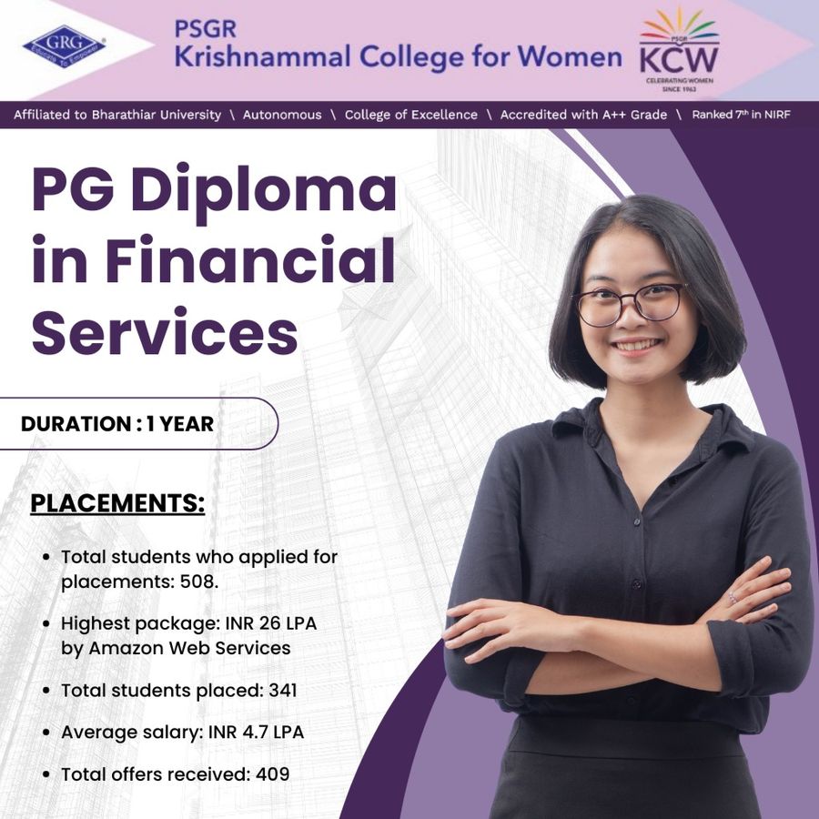 PG Diploma in Financial Services at PSGR Krishnammal College for Women, Coimbatore