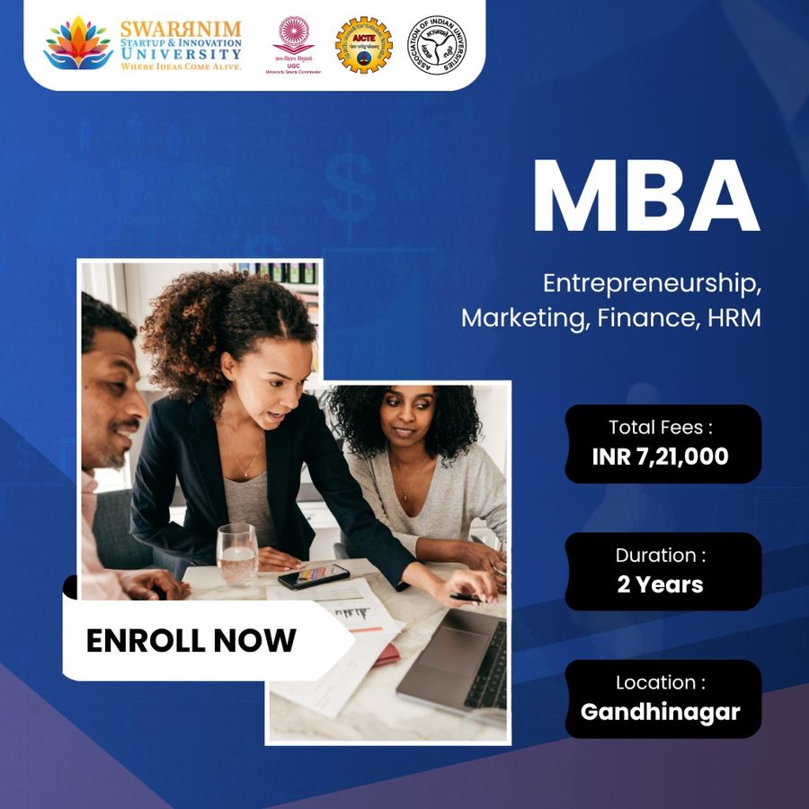 MBA at Swarrnim Startup and Innovation University, Gandhinagar