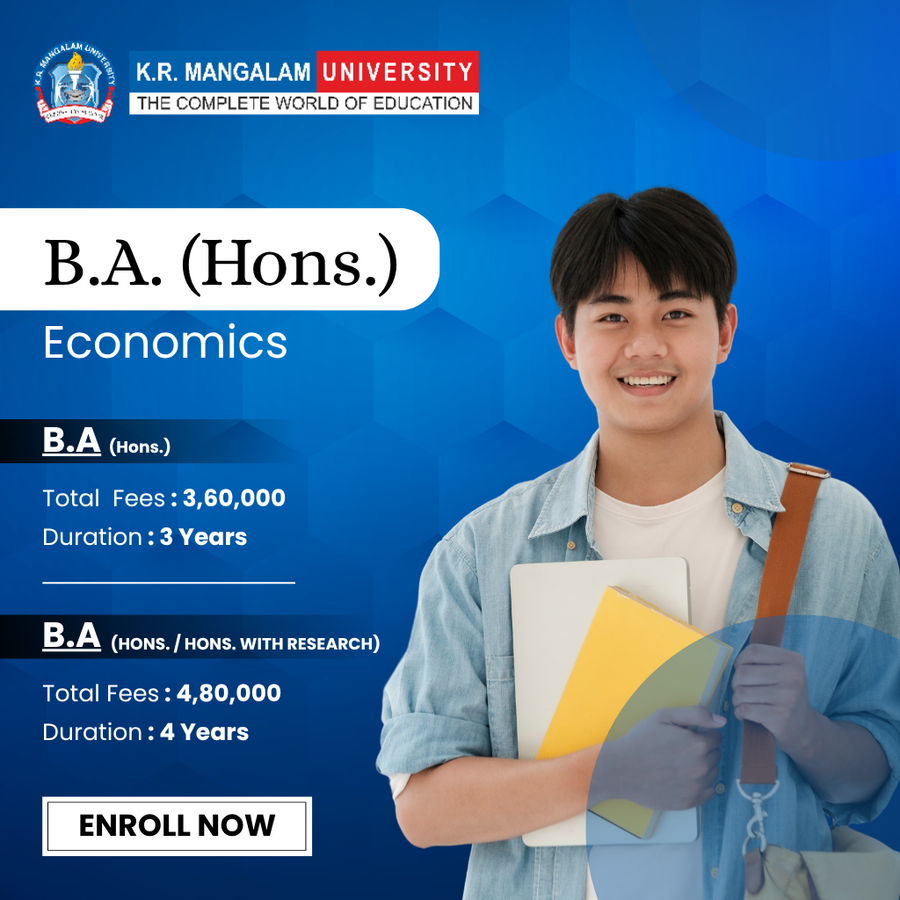 B.A. (Hons.) Economics at K.R. Mangalam University, Haryana - Other