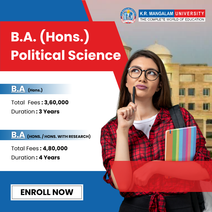 B.A. (Hons.) Political Science at K.R. Mangalam University, Haryana - Other