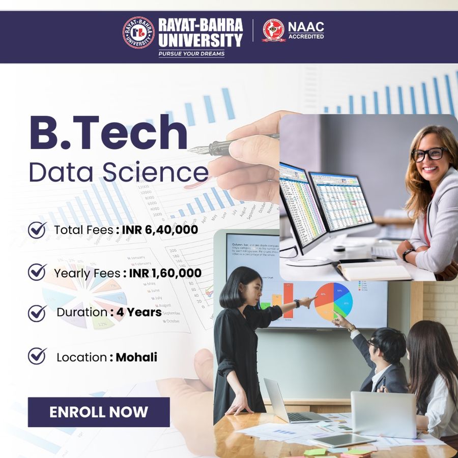 B.Tech in Data Science at Rayat Bahra University, Mohali
