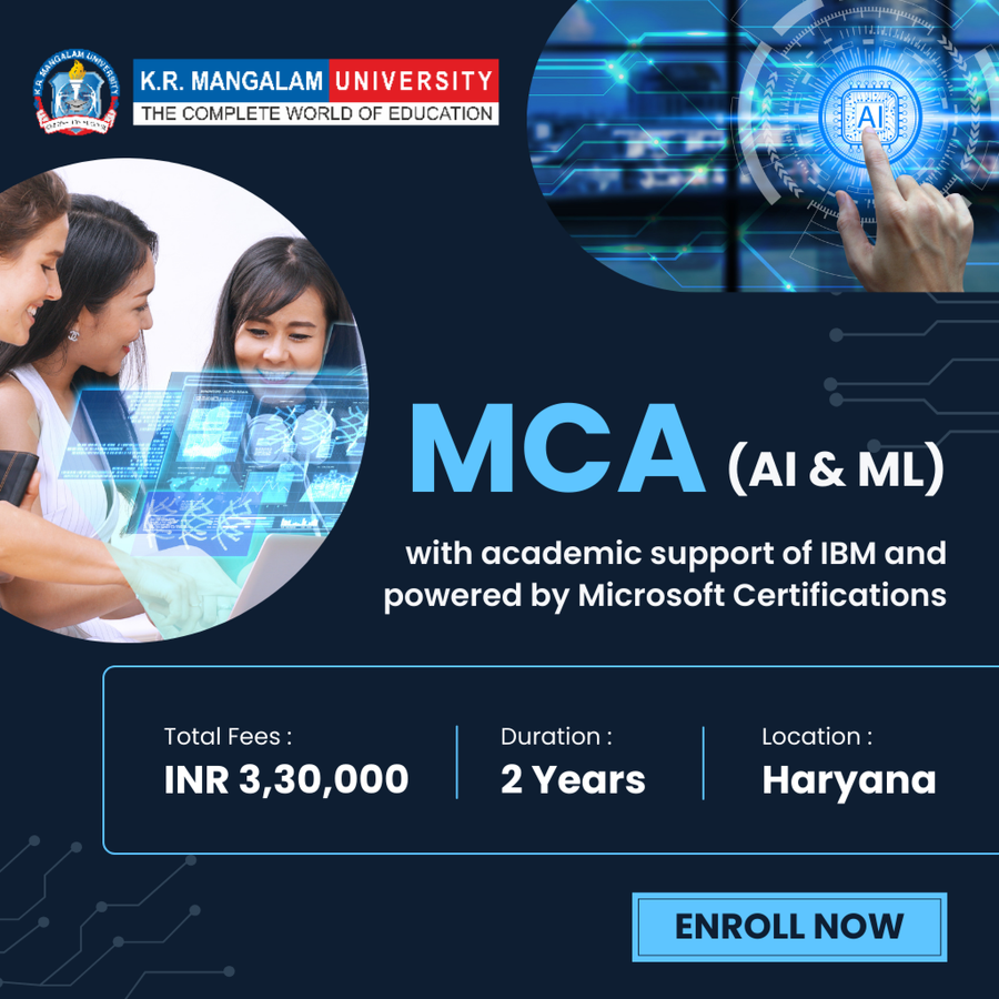 MCA in AI and ML with IBM and Microsoft at K.R. Mangalam University, Haryana - Other