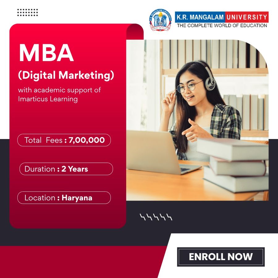 MBA (Digital Marketing) with Imarticus Learning at K.R. Mangalam University, Haryana - Other