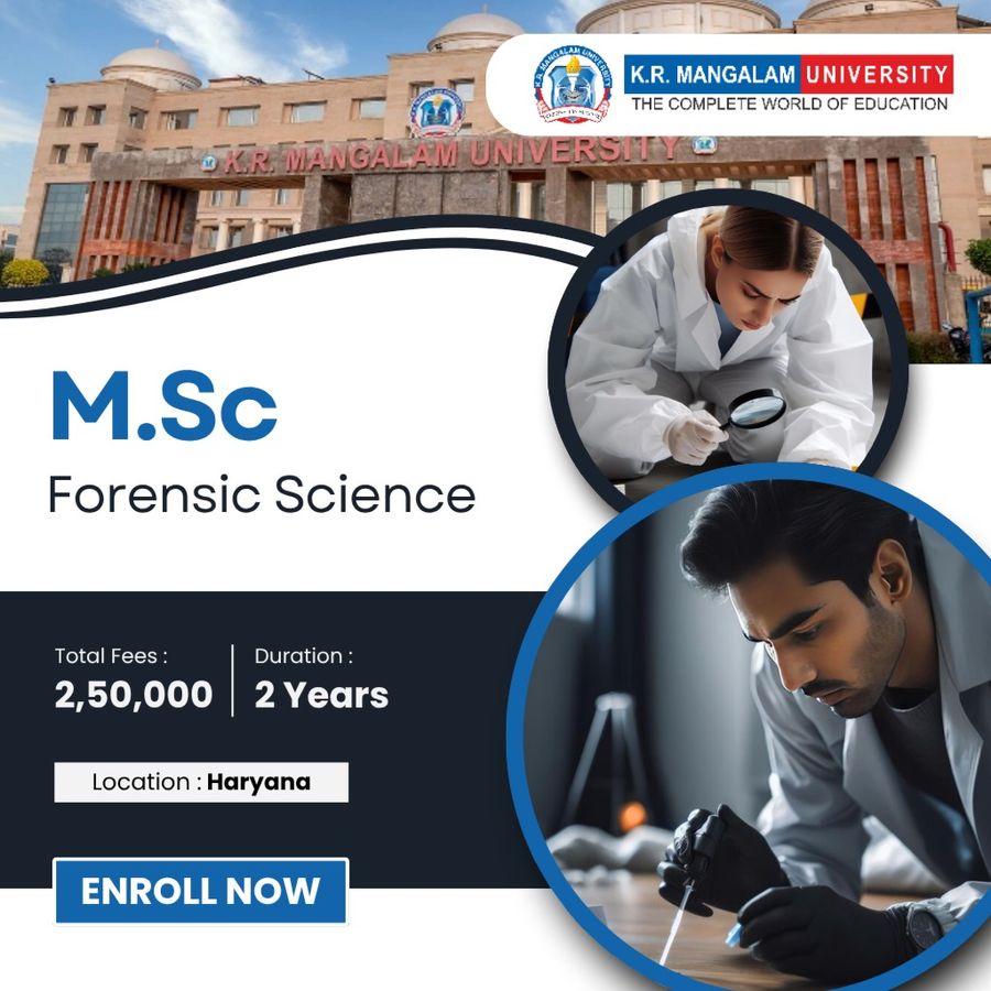 M.Sc. in Forensic Science at K.R. Mangalam University, Haryana - Other