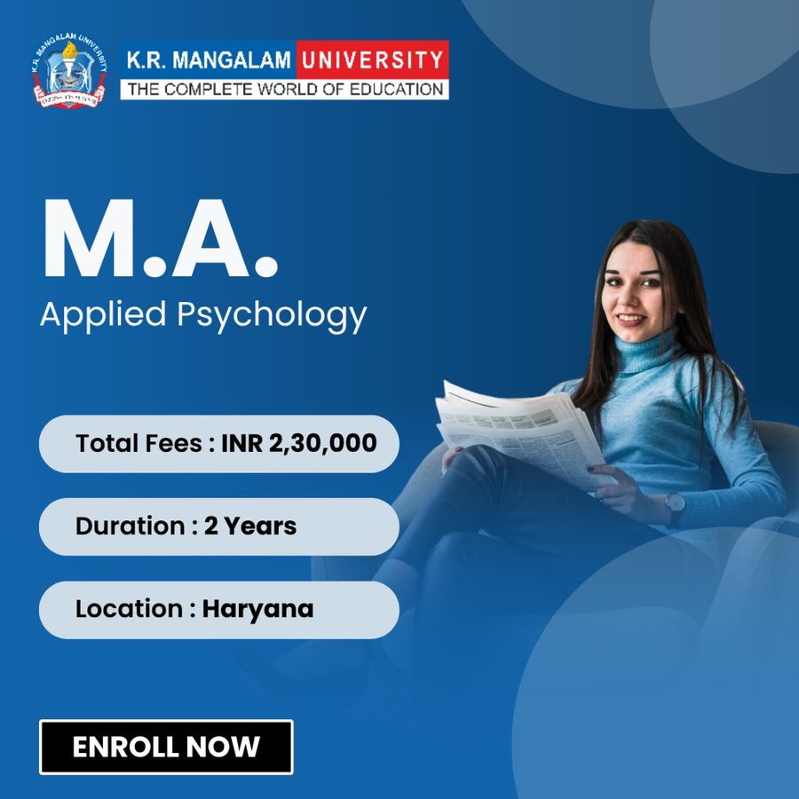 M.A. Applied Psychology at K.R. Mangalam University, Haryana - Other