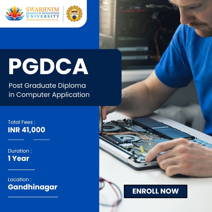 PGDCA at Swarrnim Startup and Innovation University, Gandhinagar