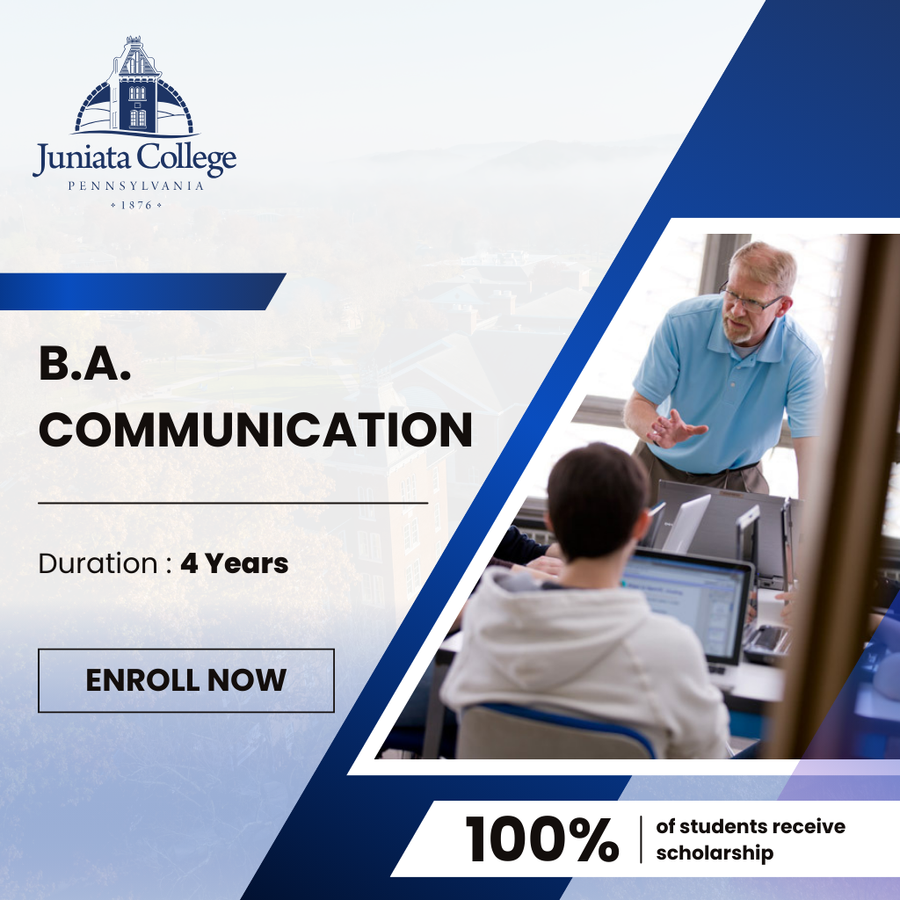 B.A. Communication at Juniata College, United States