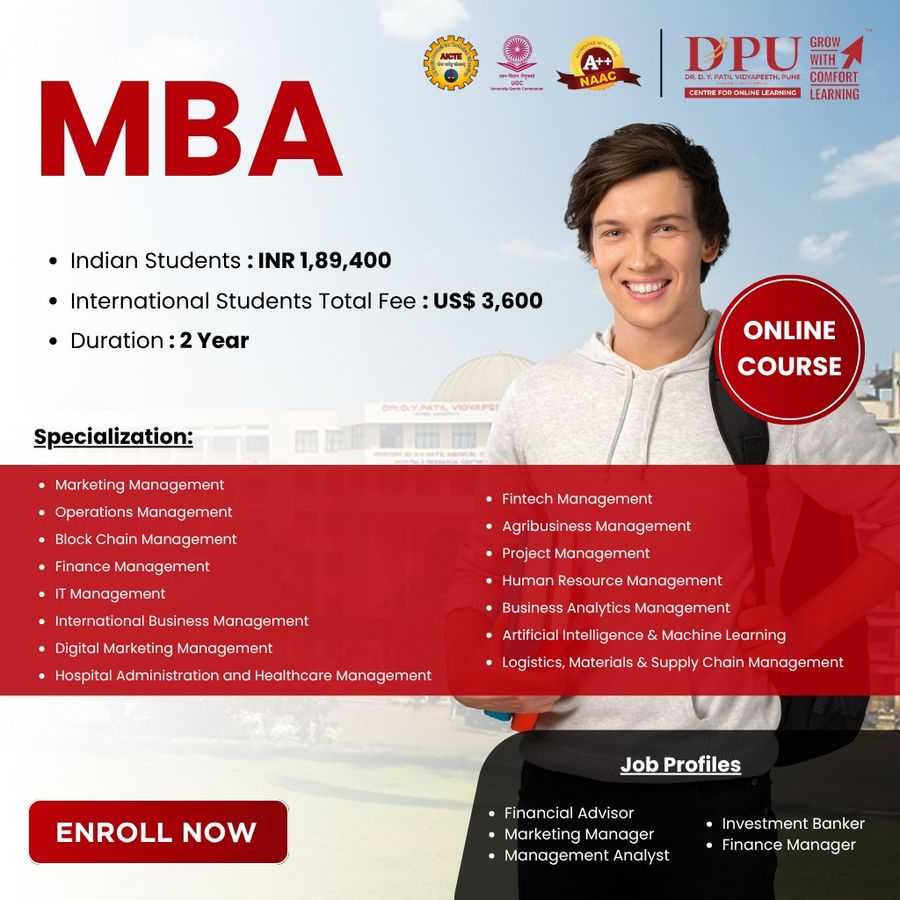 Online MBA at Dr. D. Y. Patil Vidyapeeth, Pune
