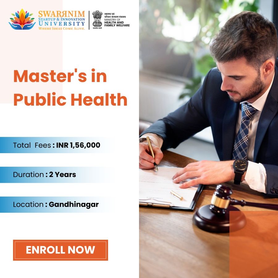 Master in Public Health at Swarrnim Startup and Innovation University, Gandhinagar