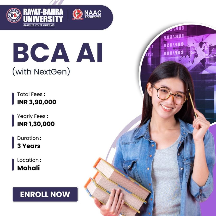 BCA in AI (with NextGen) at Rayat Bahra University, Mohali