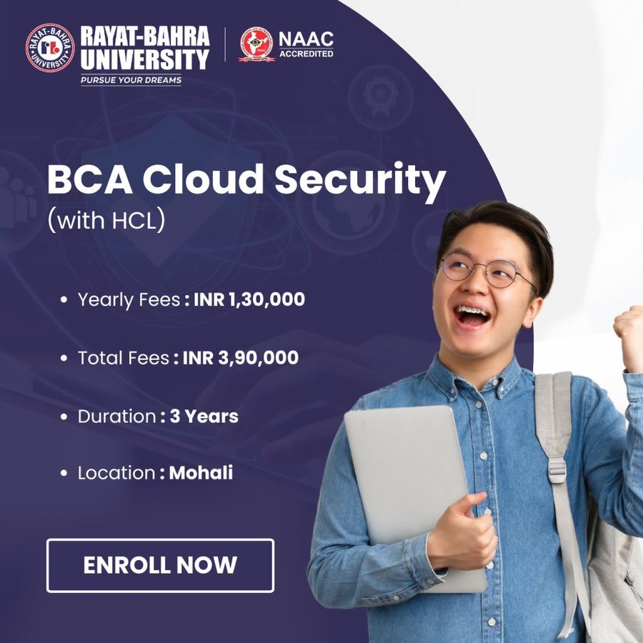 BCA Cloud Security (with HCL) at Rayat Bahra University, Mohali