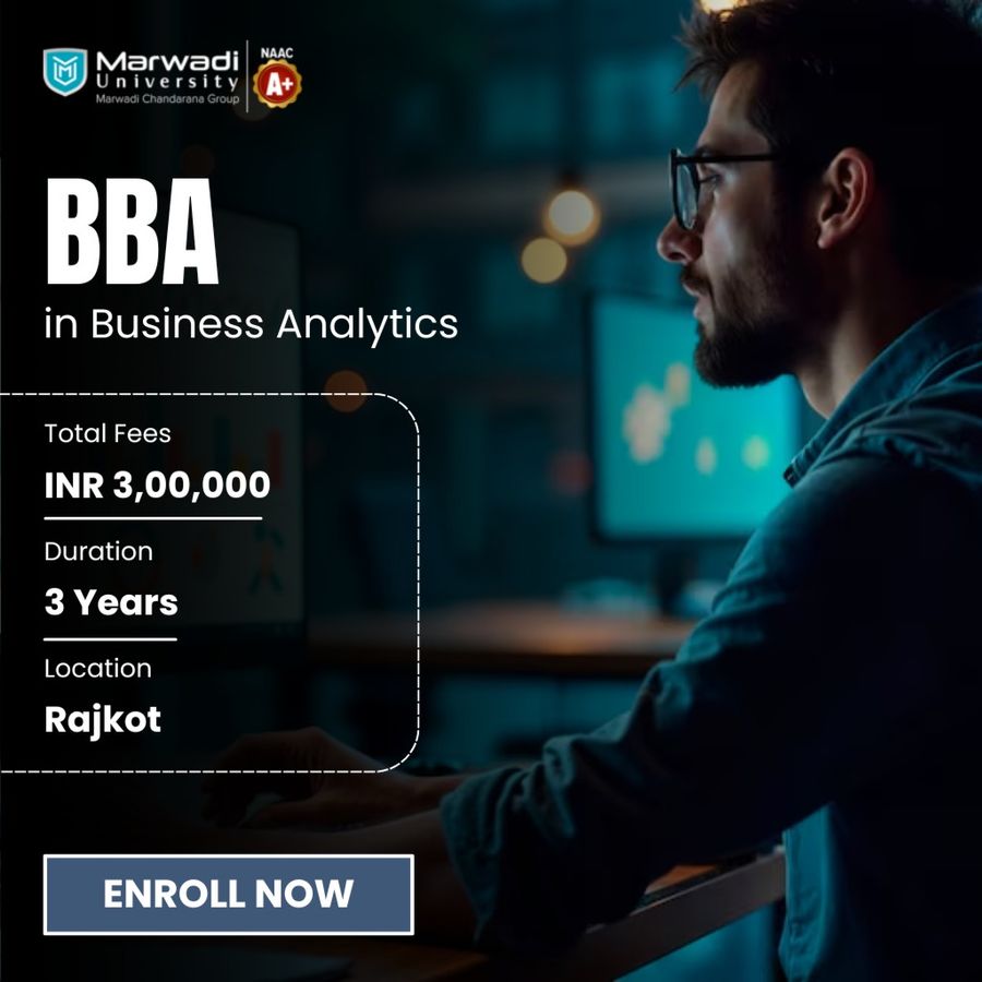 BBA in Business Analytics at Marwadi University, Rajkot