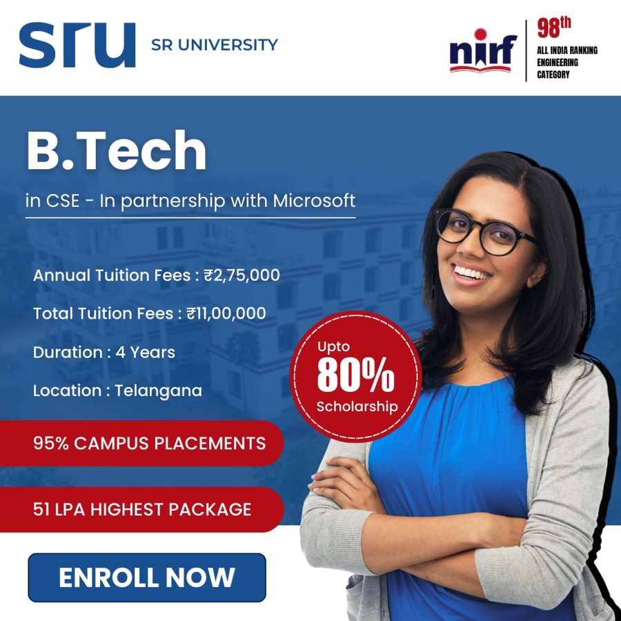 B.Tech. (CSE) with Microsoft at SR University, Telangana - Other