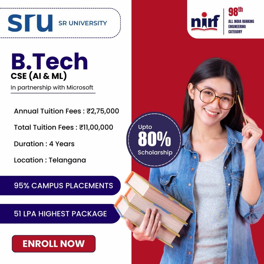 B.Tech. in CSE (AI & ML) with Microsoft at SR University, Telangana - Other