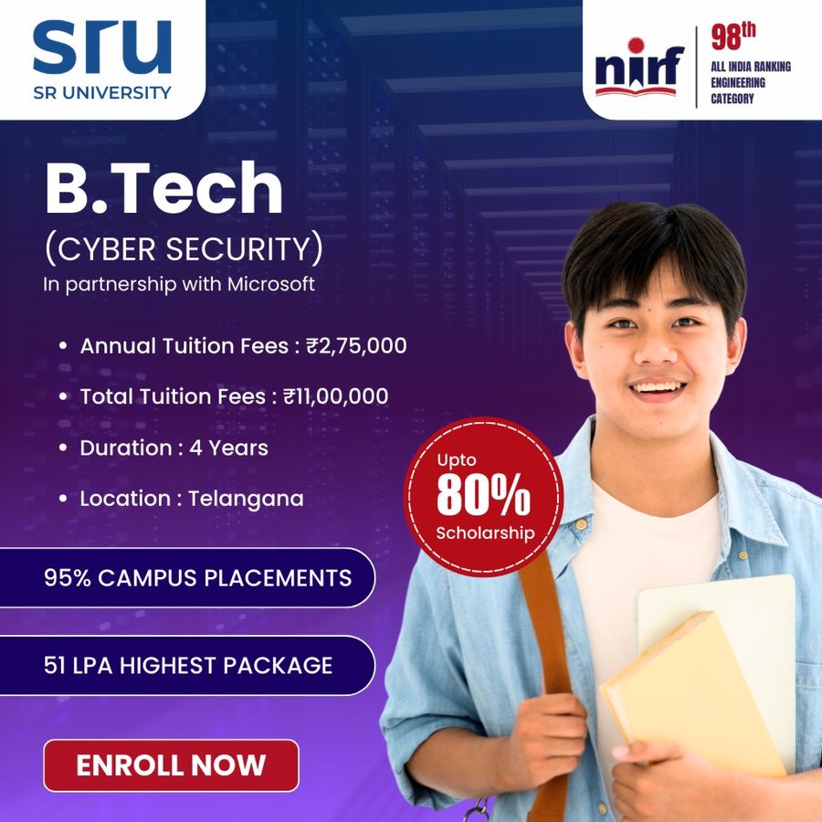 B.Tech. in CSE (Cyber Security) with Microsoft at SR University, Telangana - Other