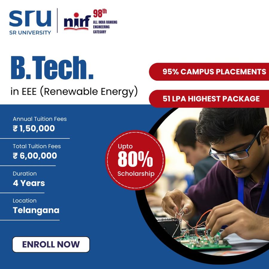 B.Tech. in EEE (Renewable Energy) at SR University, Telangana - Other