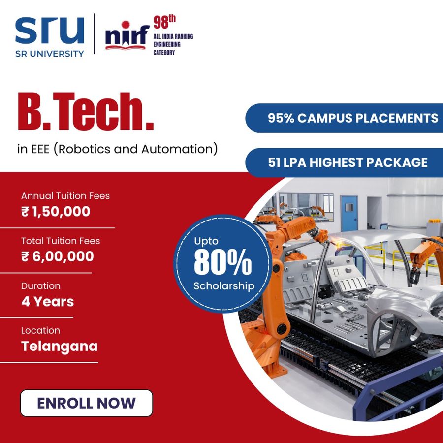 B.Tech. in EEE (Robotics and Automation) at SR University, Telangana - Other