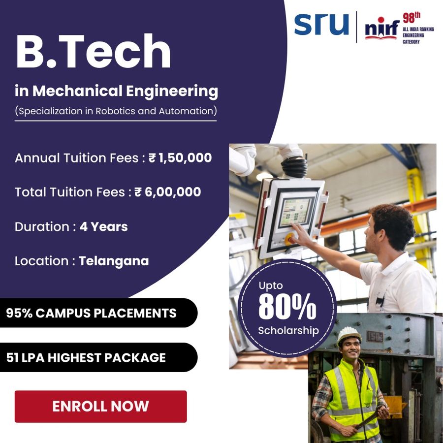 B.Tech. in ME (Robotics and Automation) at SR University, Telangana - Other