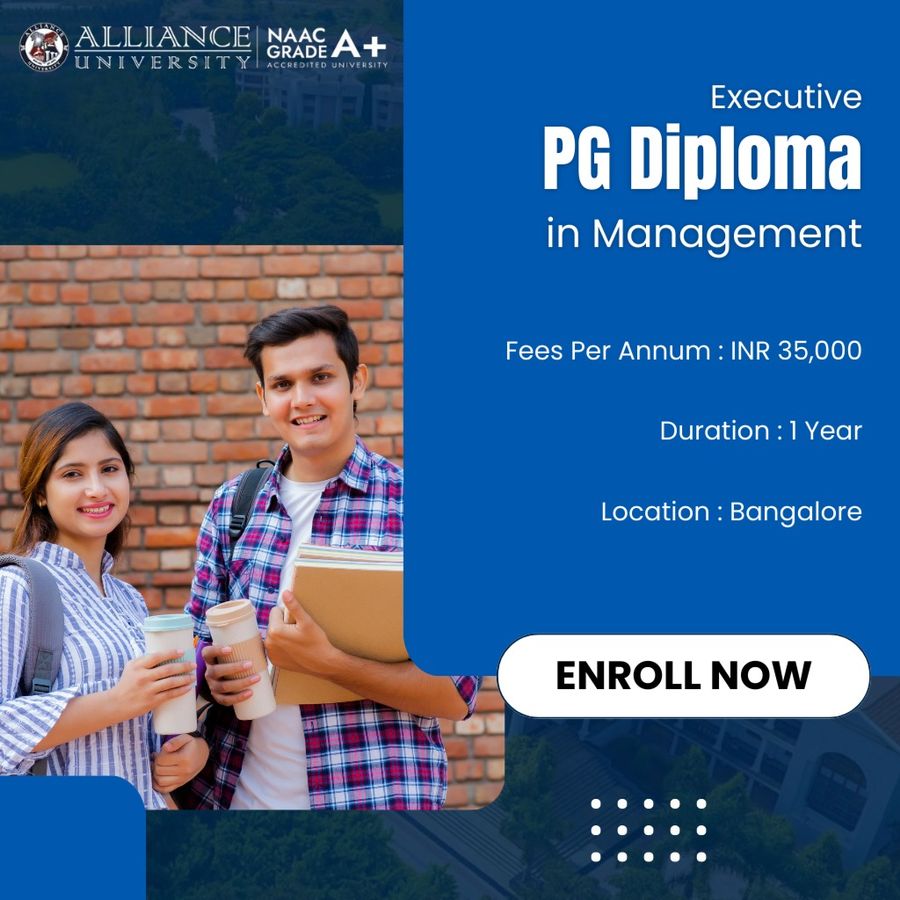 Executive PG Diploma in Management at Alliance University, Bengaluru/Bangalore