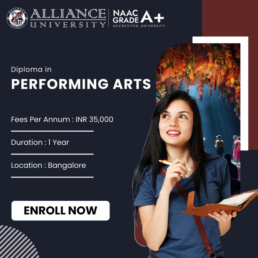 Diploma in Performing Arts at Alliance University, Bengaluru/Bangalore