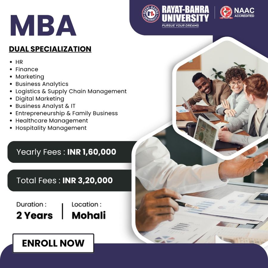 MBA (Dual Specialization) at Rayat Bahra University, Mohali