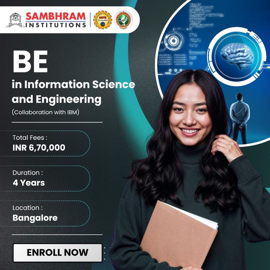 BE in Information Science and Engineering at Sambhram Group of Institutions, Bengaluru/Bangalore