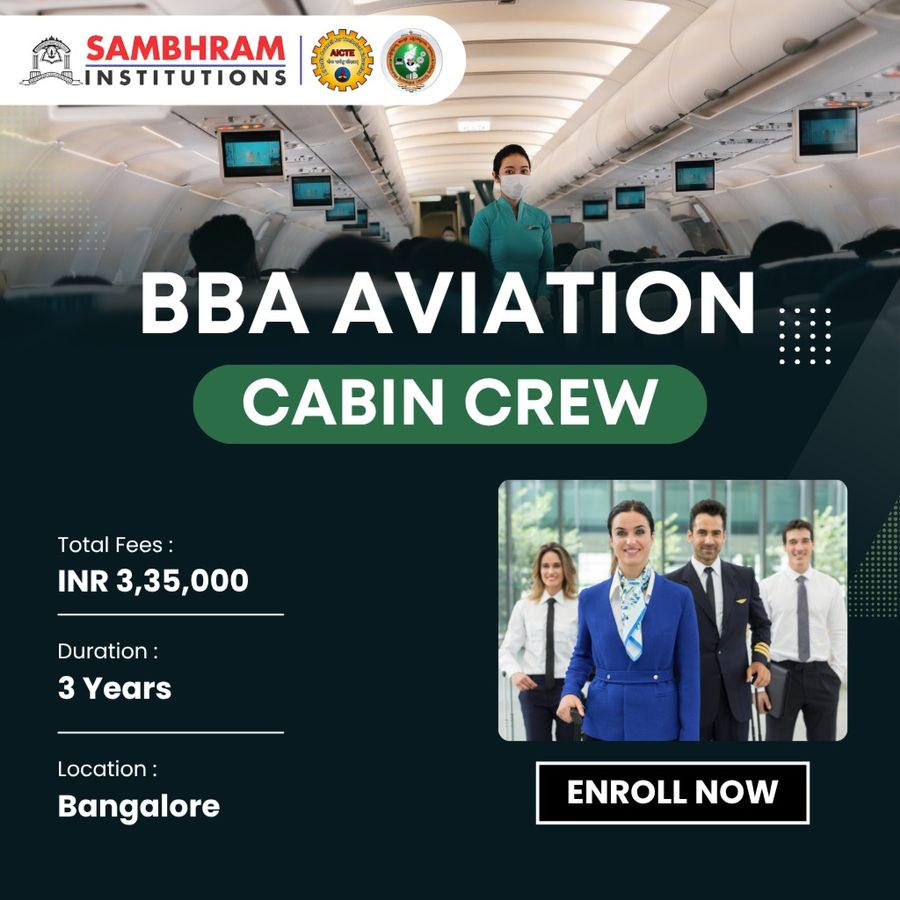 BBA in Aviation + Cabin Crew at Sambhram Group of Institutions, Bengaluru/Bangalore