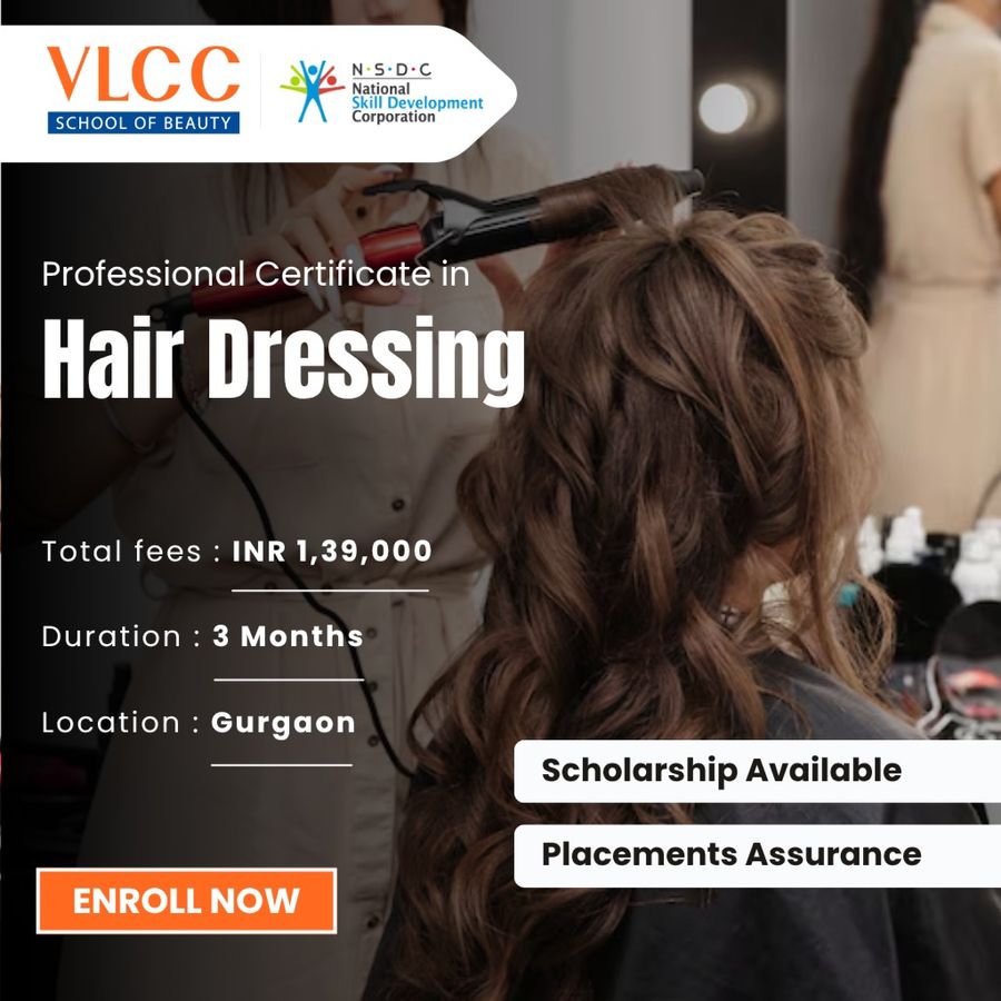 Professional Certificate in Hair Dressing at VLCC Institute, Gurgaon