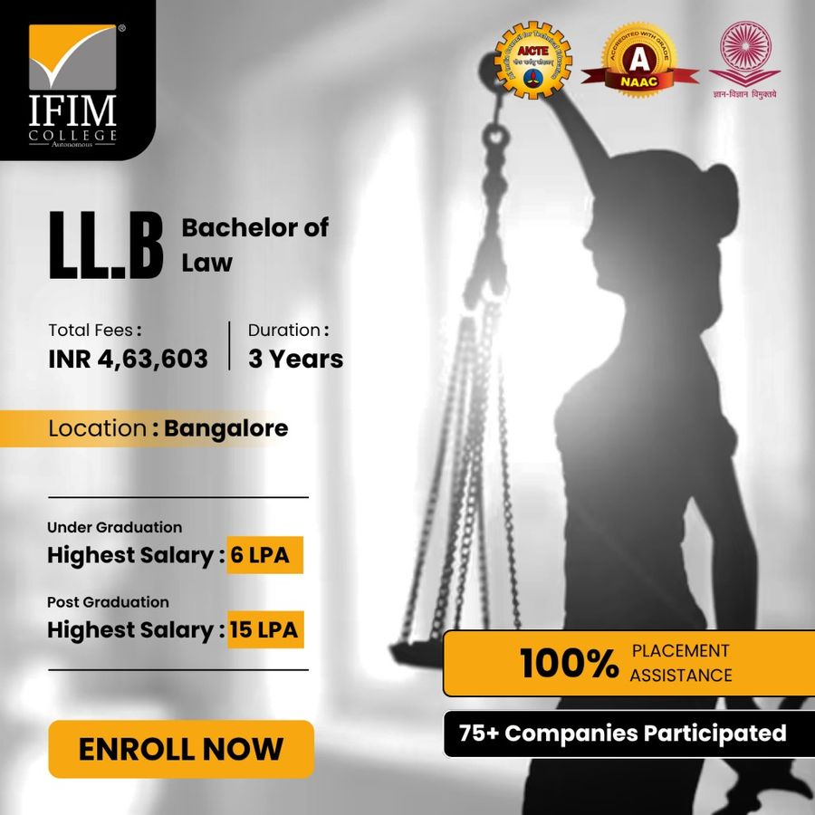 LL.B at IFIM Institutions, Bengaluru/Bangalore