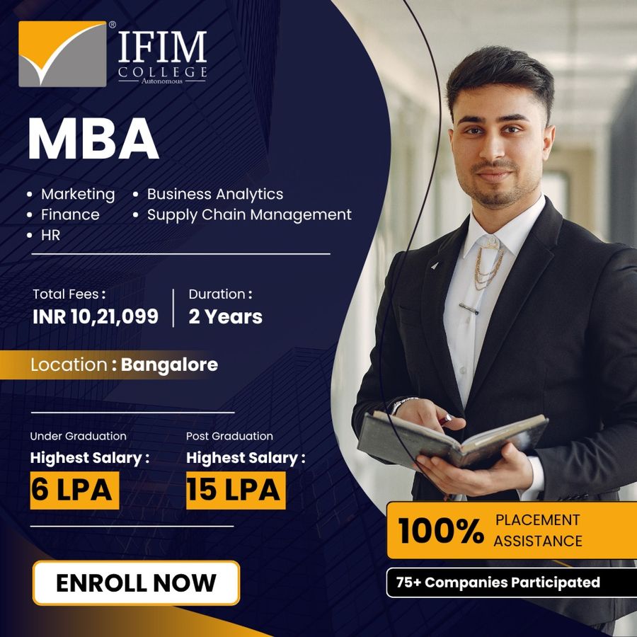 MBA at IFIM Institutions, Bengaluru/Bangalore