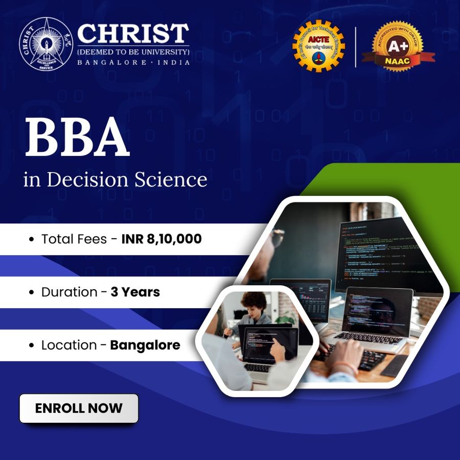 BBA in Decision Science at Christ University, Bengaluru/Bangalore