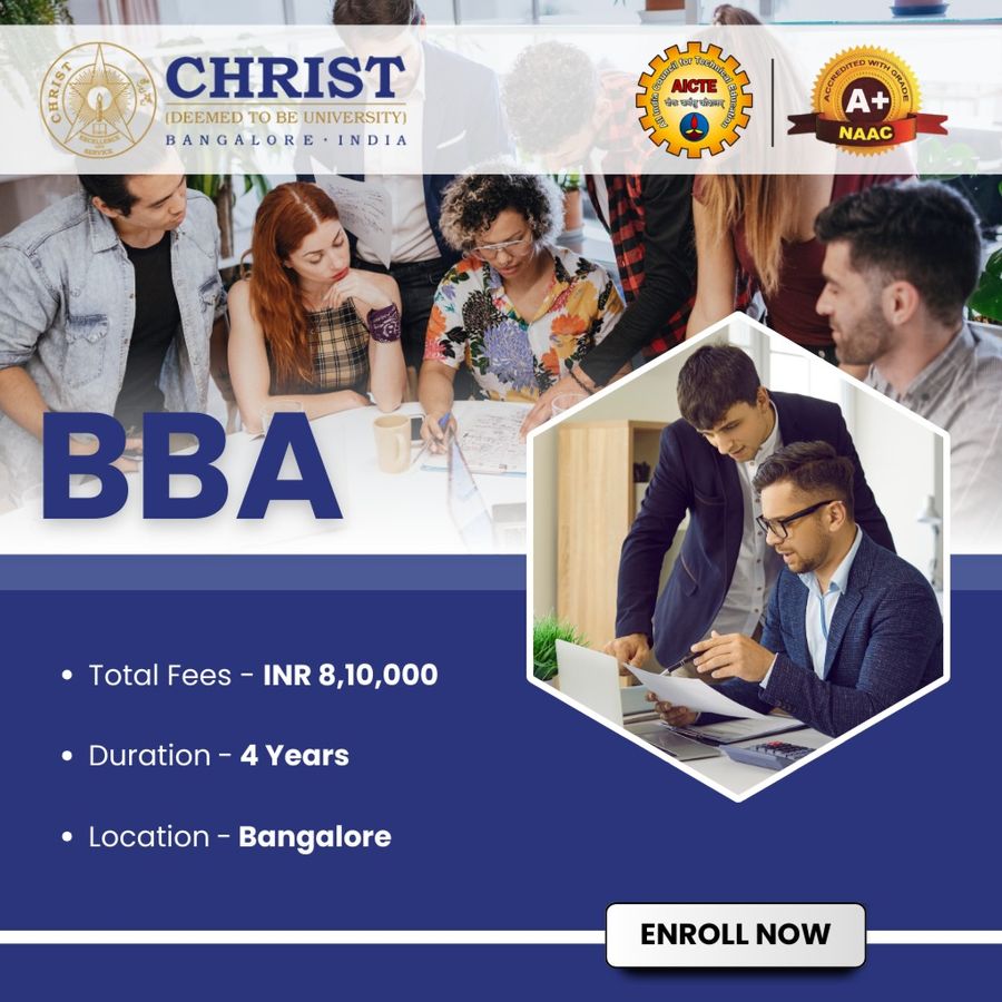 BBA at Christ University, Bengaluru/Bangalore