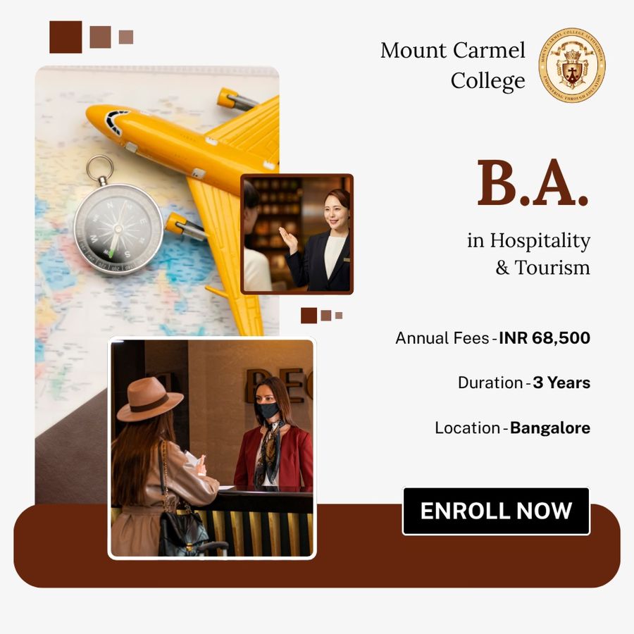 B.A. in Hospitality & Tourism (BAHT) at Mount Carmel College, Bengaluru/Bangalore