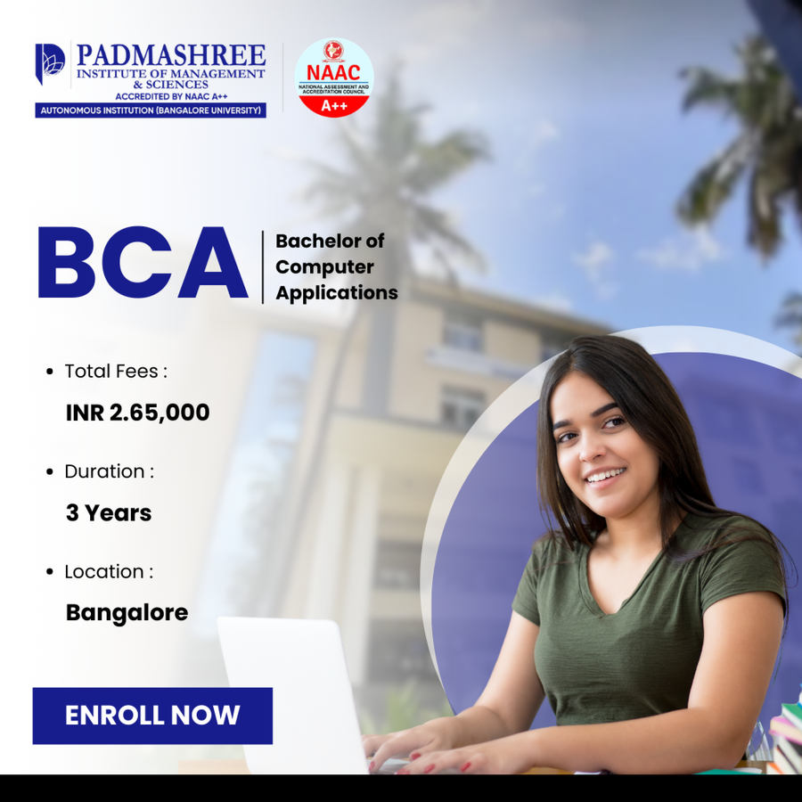 BCA at Padmashree Institute of Management and Sciences, Bengaluru/Bangalore