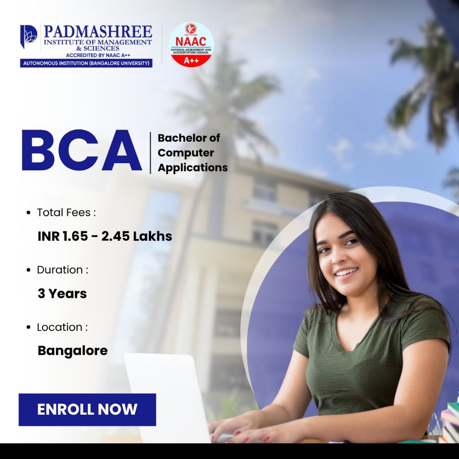 BCA at Padmashree Institute of Management and Sciences, Bengaluru/Bangalore