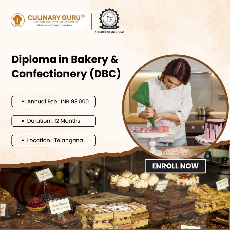 Diploma in Bakery & Confectionery (DBC) at Culinary Guru Institute of Hotel Management, Telangana - Other