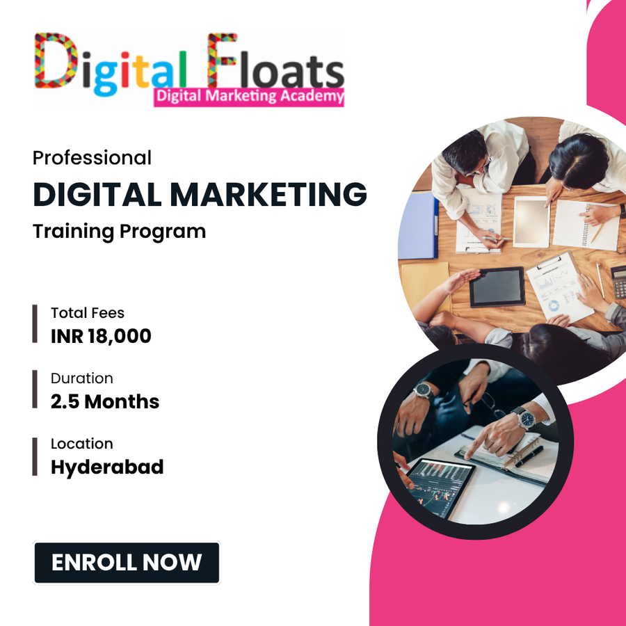 Professional Digital Marketing Training Program at Digital Floats Institute, Hyderabad
