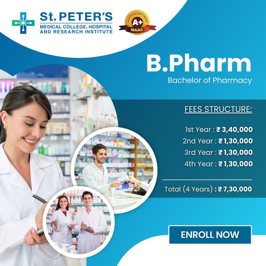 B.Pharm at St. Peter's Medical College Hospital and Research, Hosur