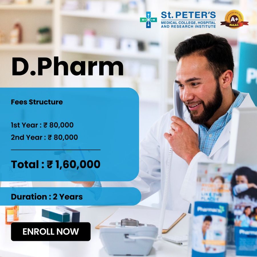 D.Pharm at St. Peter's Medical College Hospital and Research, Hosur