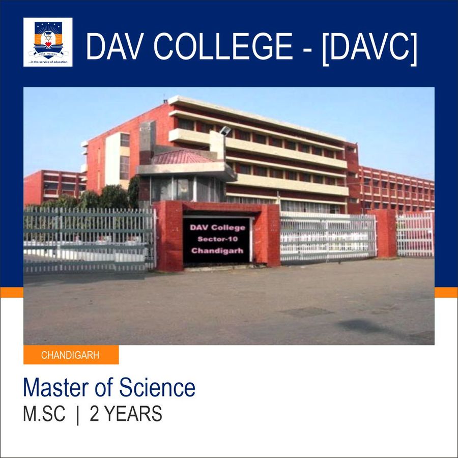 M.Sc in Chemistry at Dav College [Davc], Chandigarh