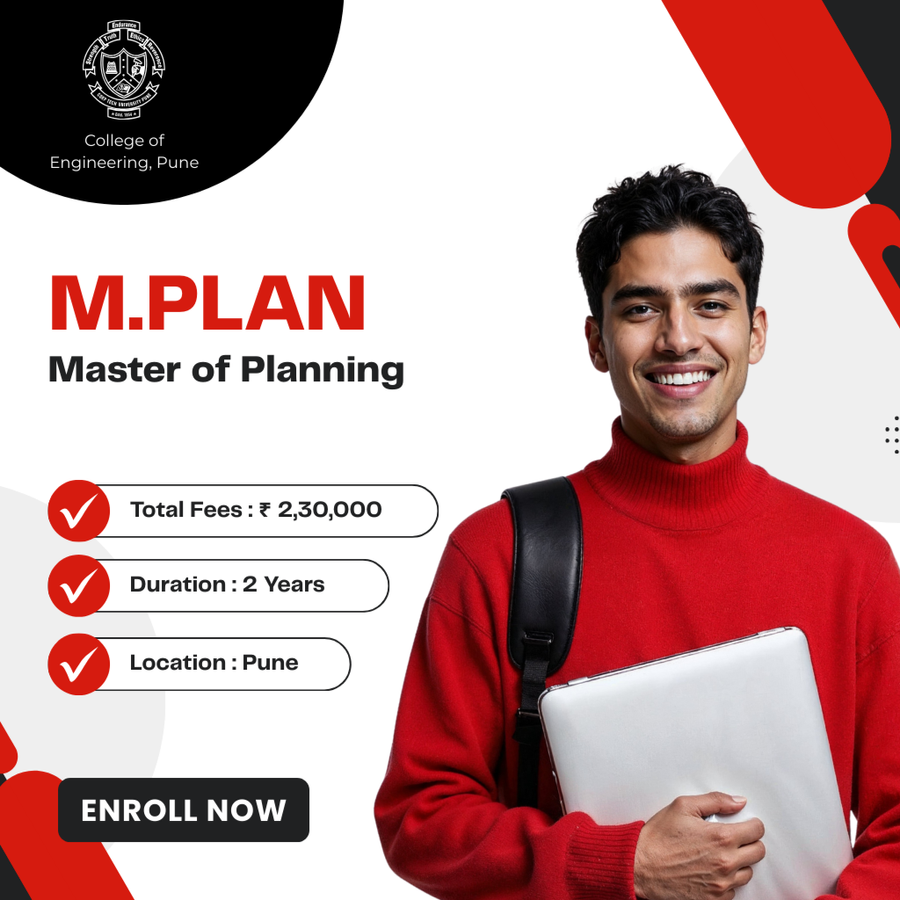 Master of Planning (M.Plan) at College of Engineering, Pune