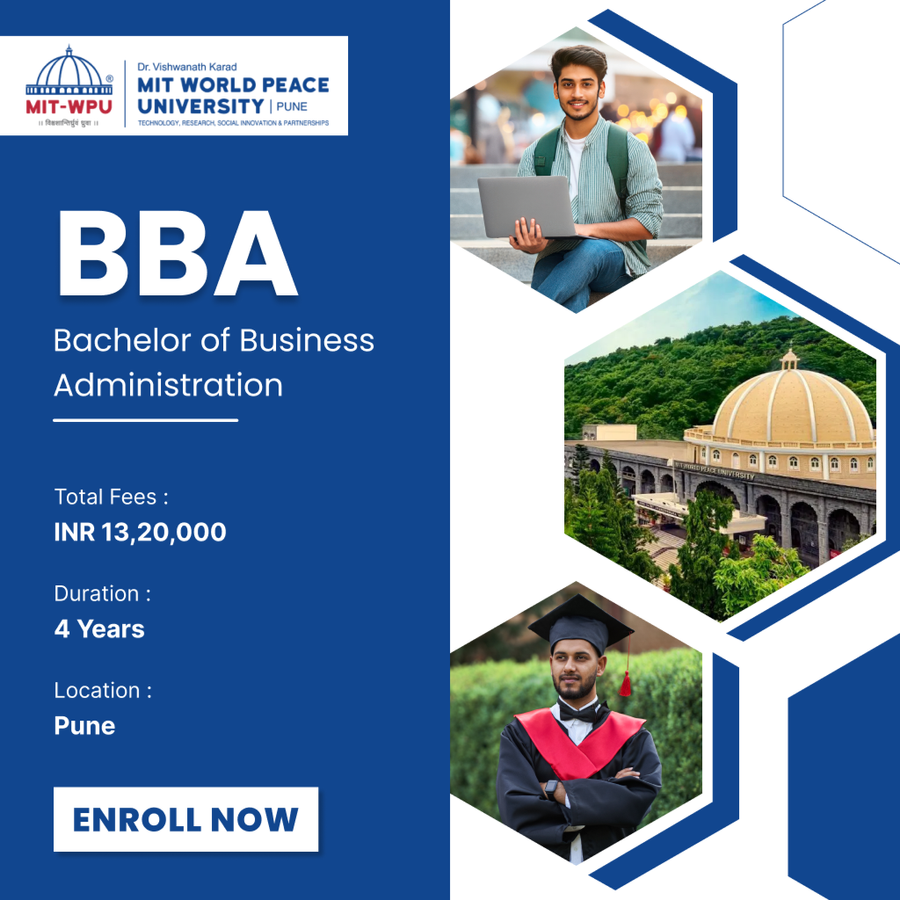 Bachelor of Business Administration (BBA) Hons at MIT World Peace University (MIT-WPU), Pune