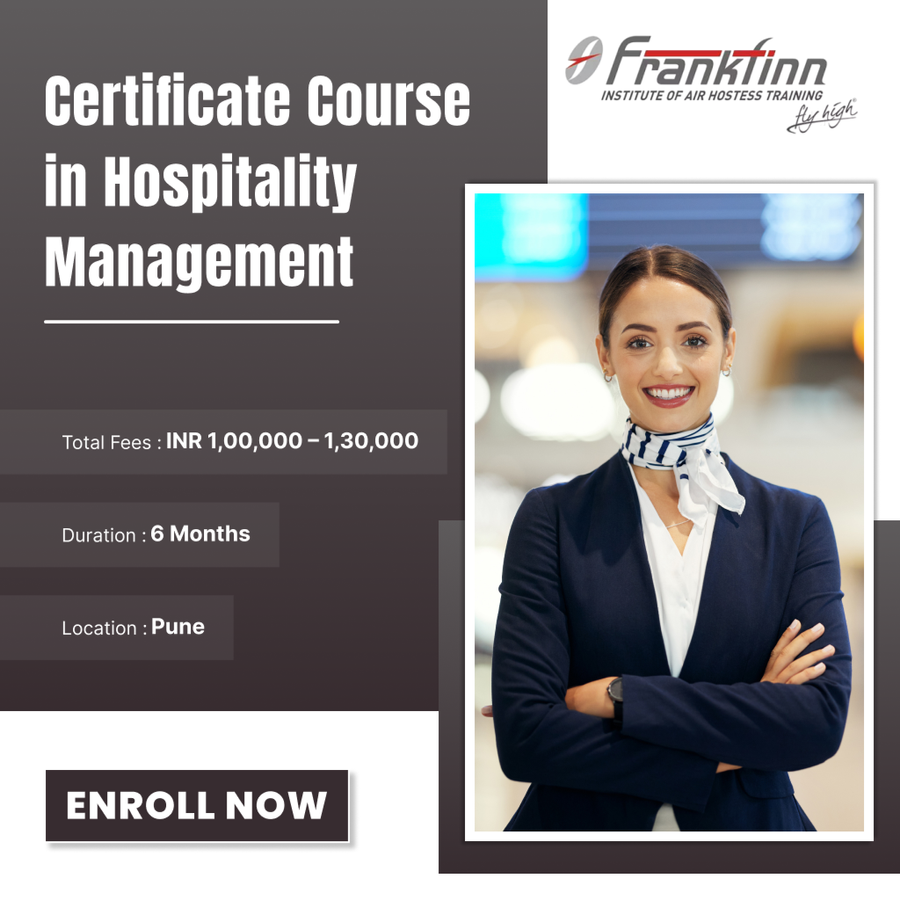 Certificate Course in Hospitality Management at Frankfinn Institute of Air Hostess Training, Pune
